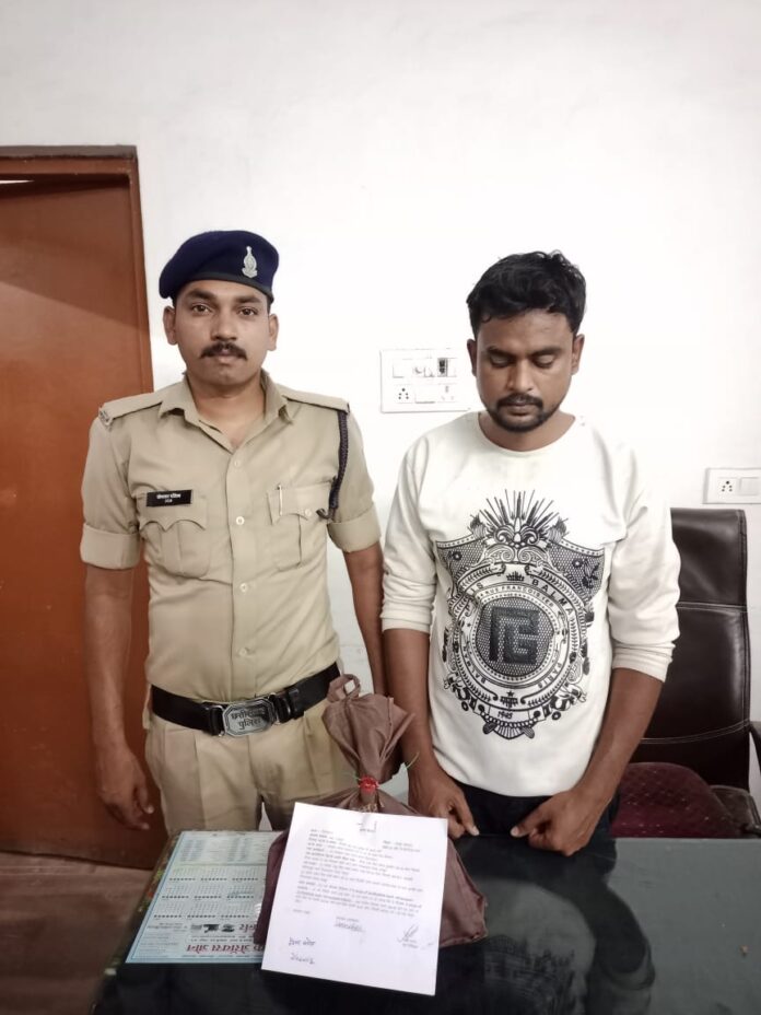 Raipur Crime News 50 हजार रुपये के प्रतिबंधित नशीली टेबलेट के साथ एक आरोपी गिरफ्तार