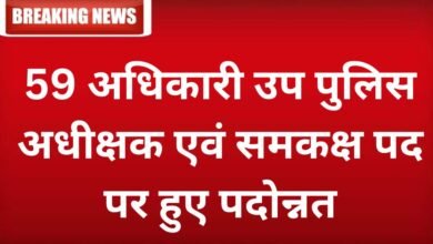 छत्तीसगढ़ : 59 अधिकारी उप पुलिस अधीक्षक एवं समकक्ष पद पर हुए पदोन्नत