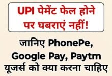 UPI transaction failed : UPI पेमेंट फेल होने पर घबराएं नहीं! जानिए PhonePe, Google Pay, Paytm यूजर्स को क्या करना चाहिए