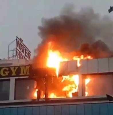 रायपुर : GYM में लगी आग, लाखों का सामान जलकर खाक