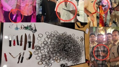 Raipur ब्रेकिंग : गणेश विसर्जन झांकी के दौरान पुलिस की ताबड़तोड़ कार्यवाही, बदमाशों से चाकू, कैंची सहित लगभग 20 किलो तक के कड़े जप्त