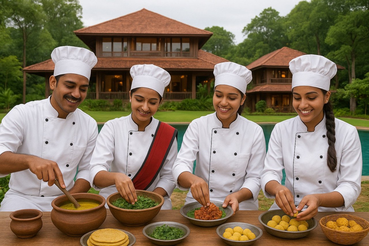 रायपुर : दंडामी लक्जरी रिसॉर्ट चित्रकोट बस्तर में पारंपरिक छत्तीसगढ़ी एवं जनजातीय व्यंजन प्रतियोगिता का आयोजन
